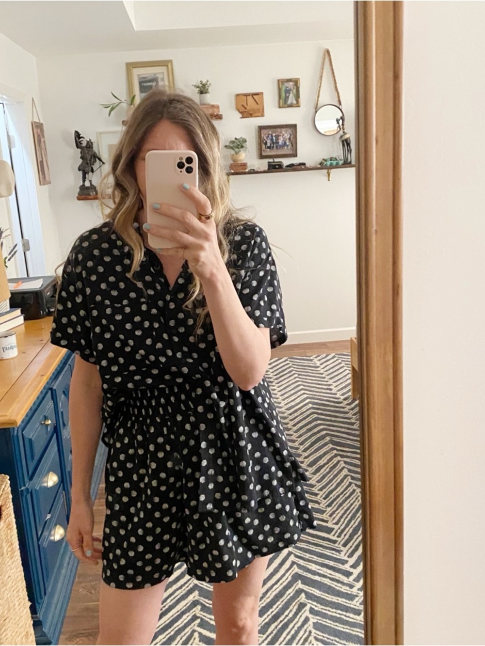 Black and White Short Sleeve Button Up and Shirts Matching Set